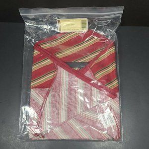 Longaberger Garland Basket Holiday Stripe Liner #23147166 New in Pkg